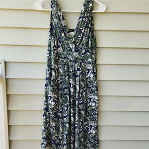 Anthropologie Porridge v neck mini dress front pockets size M